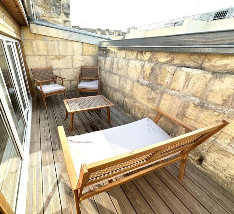 5- Hypercentre - 4Pers - Clim - Terrasse - Netflix Apartment Libourne Luaran gambar